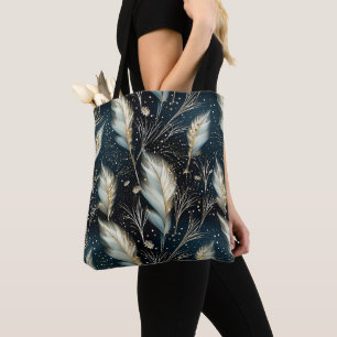 Glitter Pampas Grass Tote Bag
