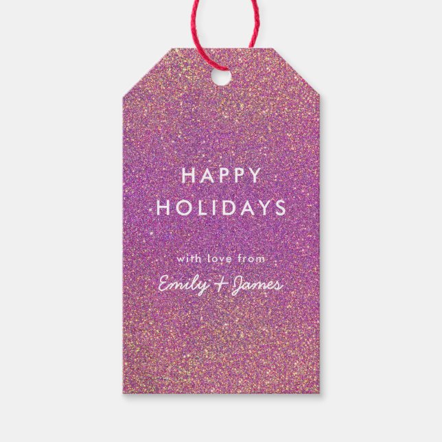 Glitter Party Gift Tags (Front)