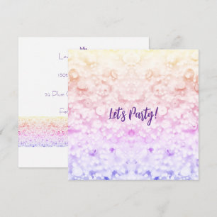 Glitter Party Invitation 