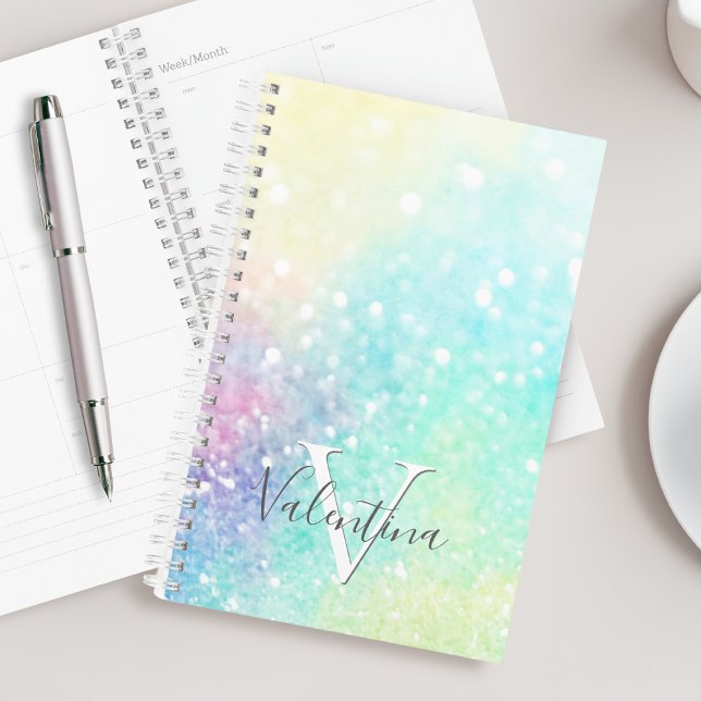 Glitter Pastel Bokeh Girly Colourful Pattern Planner (Creator Uploaded)