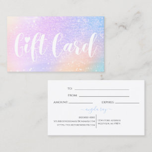 Glitter Pastel Rainbow Store Gift Cards