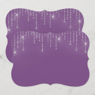 Glitter pattern blank Invitation