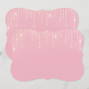 Glitter pattern blank Invitation