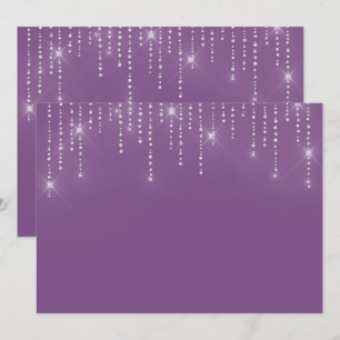 Glitter pattern blank Invitation