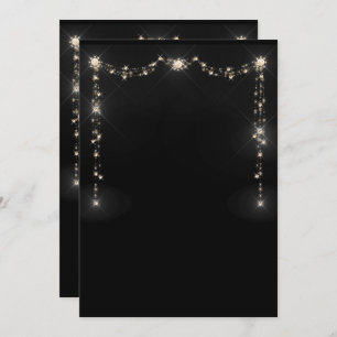 Glitter pattern blank Invitation