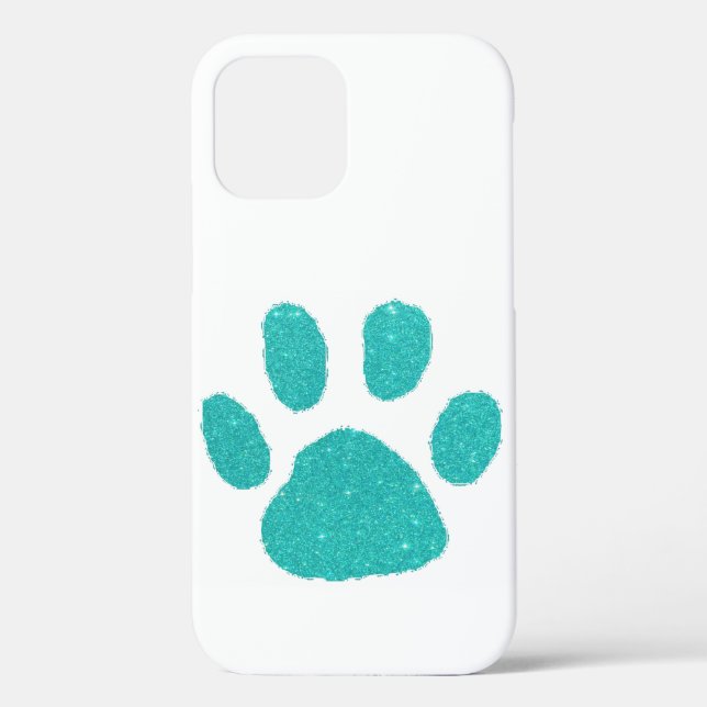 Glitter pawprint Case-Mate iPhone case (Back)