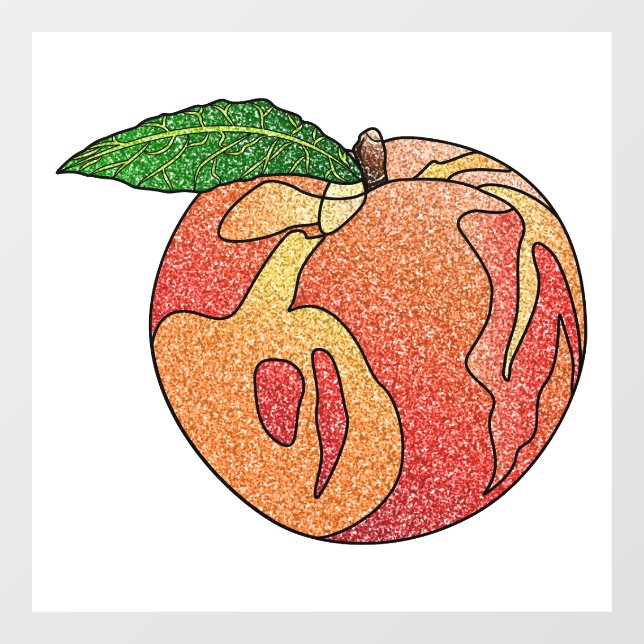 Glitter Peach (Sheet)