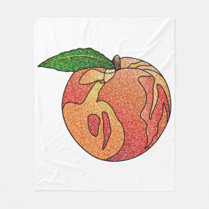 Glitter Peach Fleece Blanket