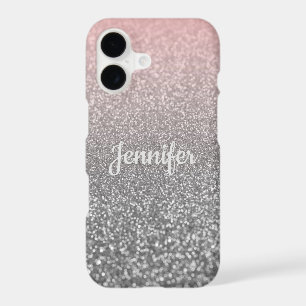 Glitter Personalised shiny sequin sparkle pink sil