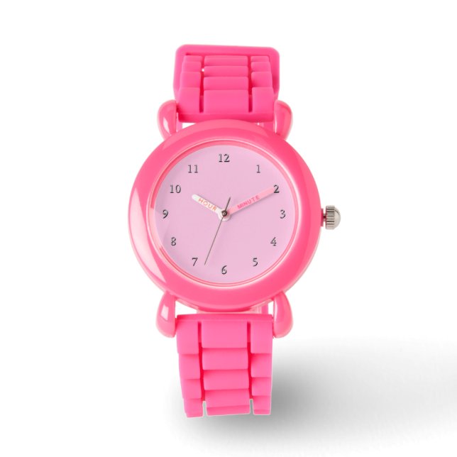 Glitter Pink Girly Watch (Front)