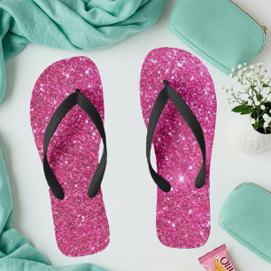 Glitter Pink Slippers for Women - Elegant Jandals