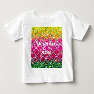 Glitter Pink Snakeskin Baby T-Shirt