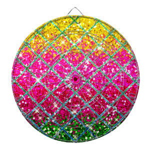 Glitter Pink Snakeskin Dartboard