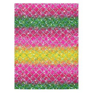 Glitter Pink Snakeskin Tablecloth