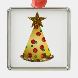 glitter pizza christmas tree metal tree decoration