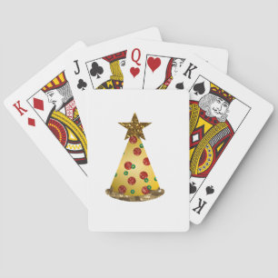 glitter pizza christmas tree playing cards