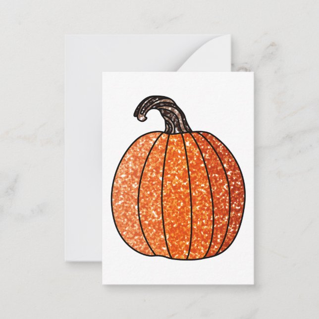 Glitter Pumpkin Card (Front)