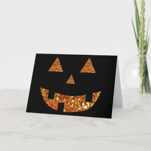 Glitter Pumpkin Card