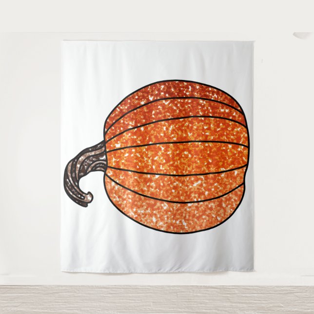 Glitter Pumpkin Tapestry (Front)