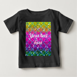 Glitter Purple Snakeskin Baby T-Shirt