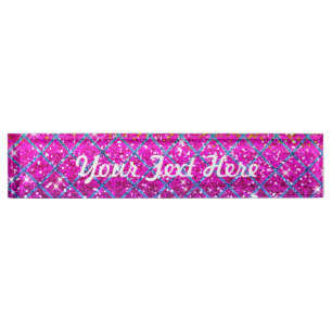 Glitter Purple Snakeskin Nameplate