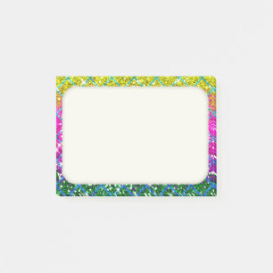 Glitter Purple Snakeskin Post-it Notes