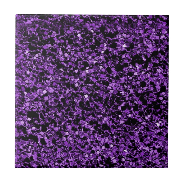 Glitter purple tile (Front)