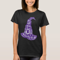 Glitter Purple Witch Magic Hat Halloween Costume W