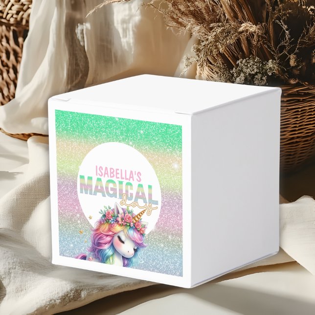 Glitter rainbow unicorn magical favour box (Creator Uploaded)