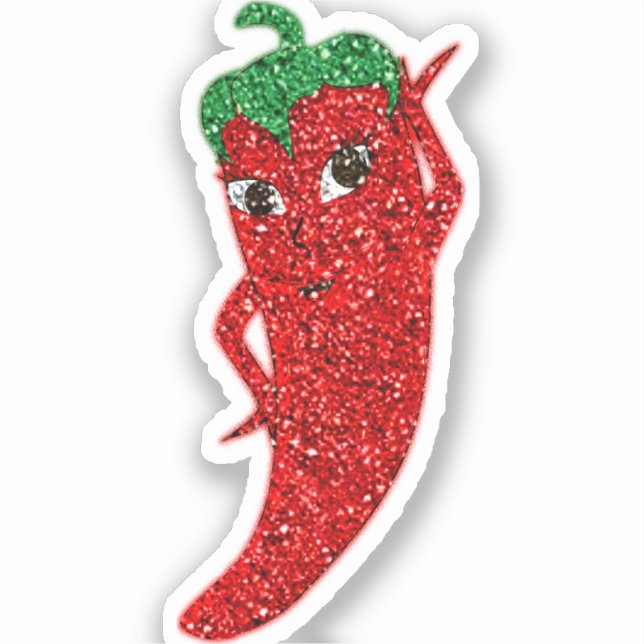 Glitter Red Hot Pepper Diva (Front)