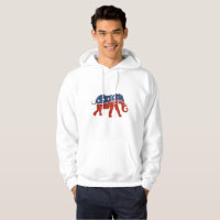 glitter republican elephant mens hoodie sweatshirt
