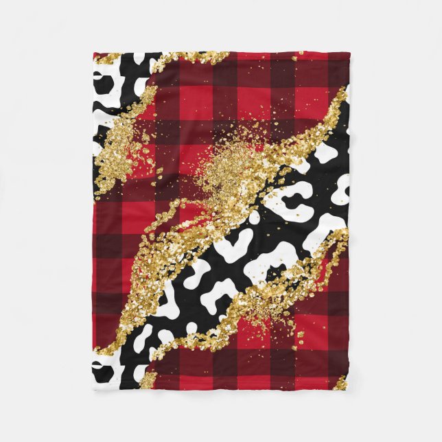 Glitter Rodeo Remix Fleece Blanket (Front)