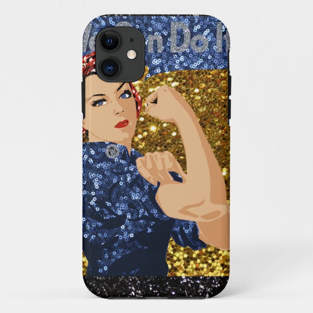 glitter rosie the riveter Case-Mate iPhone case (Back)