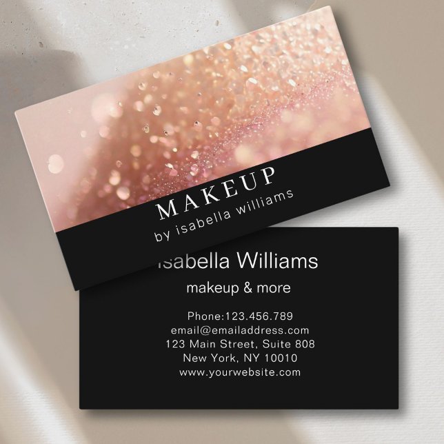 Glitter Salon Business Card (Glitter Salon Business Card)