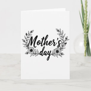 Glitter Script Mothers Day Card