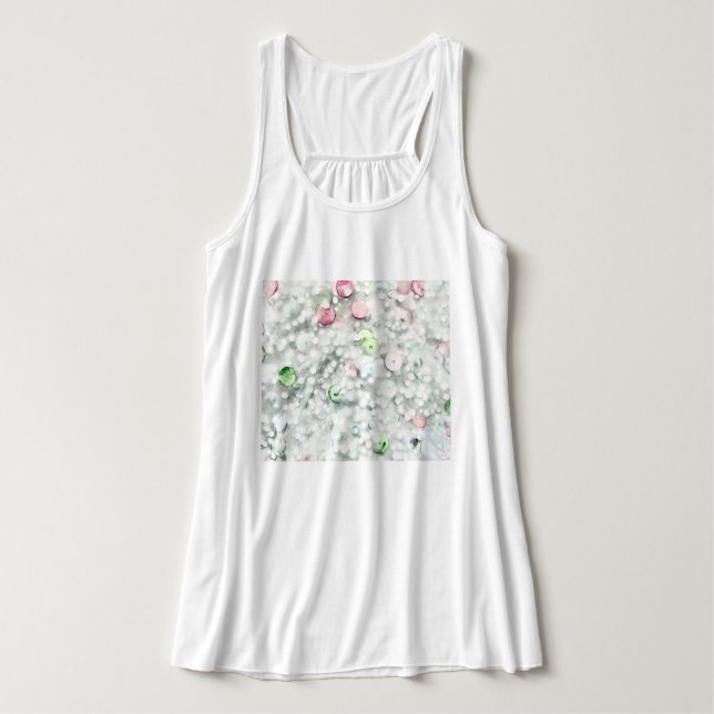 Glitter & Sequin Slime Tank Top (Design Front)