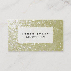 Glitter Sequins Hair Stylist Fashion Template Business Card