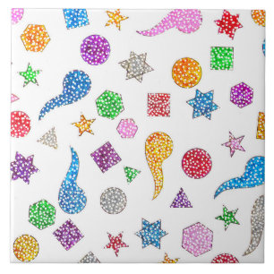 Glitter Shapes Tile