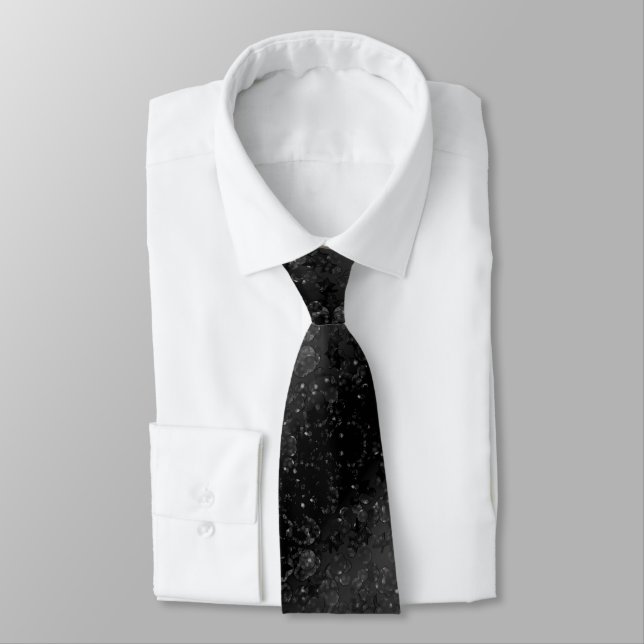 Glitter shine glow green confetti sequins Christma Tie (Tied)