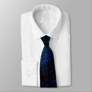 Glitter shine glow navy blue confetti sequins Chri Tie