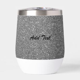 Glitter Silver Add Text