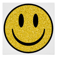 Glitter Smile Face