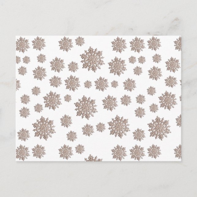 Glitter Snowflakes Postcard (Front)