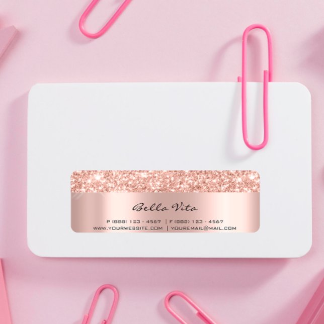 Glitter Spark Rose Gold RSVP Bridal Sweet 16th Eve (Creator Uploaded)