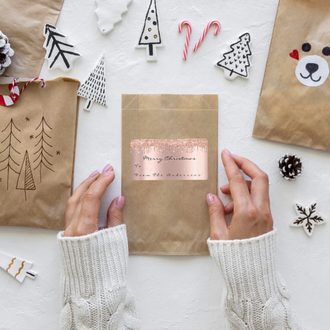 Glitter Spark Rose Snow Holidays Christmas Season (Glitter Spark Rose Snow Holidays Christmas Season Label)