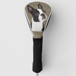 Glitter Sparkle Boston Terrier Dog Cute Golf Head Cover