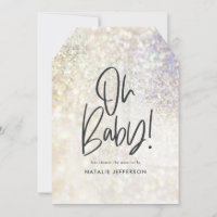 Glitter sparkle classy oh baby! shower party