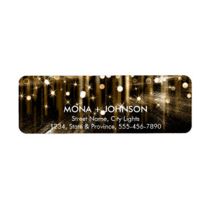 Glitter Sparkle Confetti Dots Return labels
