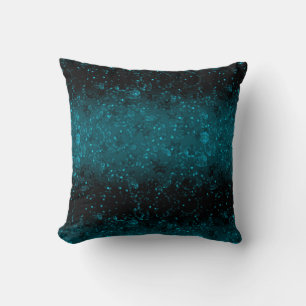 Glitter sparkle seamless confetti turquoise shine cushion