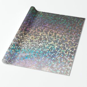 Glitter sparkle sequin confetti multicolor print p wrapping paper